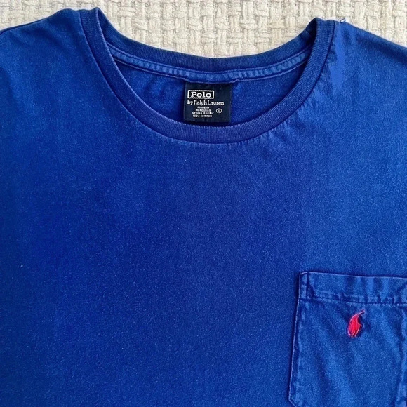 𝅺VINTAGE Polo Ralph Lauren Pocket T-Shirt - Picture 4 of 6